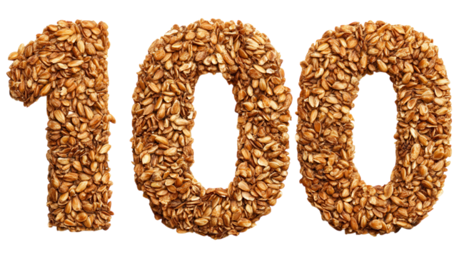 Numbers formed from soft sand grains, seen from a top-down perspective. transparent PNG