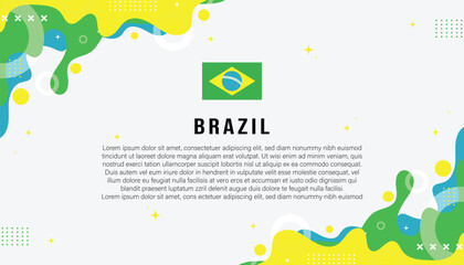 Naklejka premium Background Mephis Brazil background abstract Brazil background color Brazil background Brazil