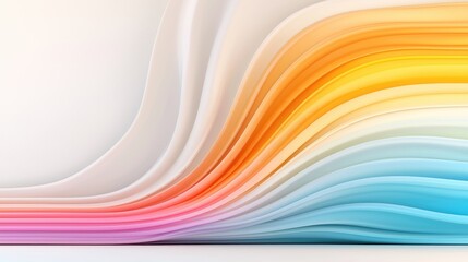 Obraz premium Colorful abstract wave background design vibrant gradient texture for modern projects