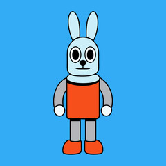 funny cartoon rabbit