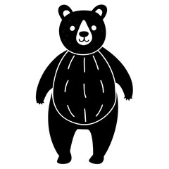 black bear on a branch