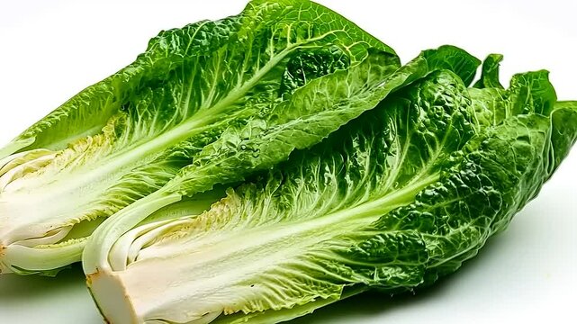 Fresh Cos Lettuce Still Life for Culinary Art and Nutrition Enthusiasts