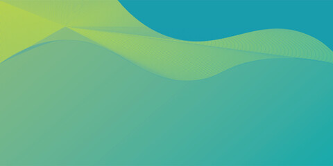 Fototapeta premium vector Abstract background light green modern corporate concept with light yellow color pattern can be edited wavy.