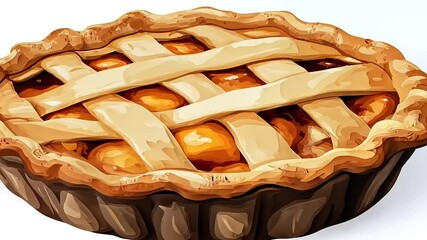 Handcrafted Apple Pie Visual Feast: A Baking Delight for the Senses