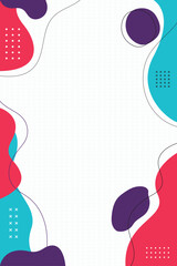 Colorful Abstract Background Design Template for Posters and Flyers