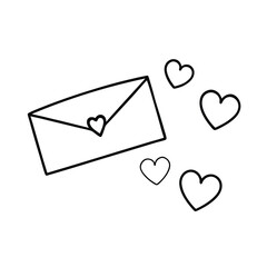 love letter mailbox overflowing with hearts