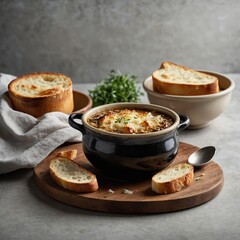Closeup view of hot, delicious beef stew with potatoes and vegetables, a hearty gourmet meal in a bowl