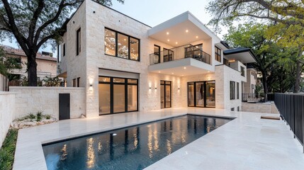 Elegant residential building exterior classic architecture high end home design