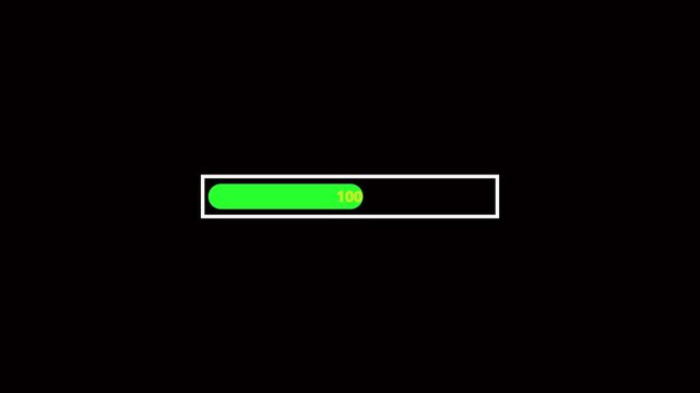 Abstract green vertical loading icon animation on black background

Keywords: