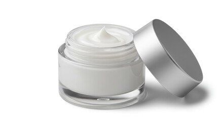 Luxurious Face Cream: Open Jar of Anti-Aging Beauty Secret! Hydrate, Renew & Protect Your Skin. Shop Now for Radiant Complexion!