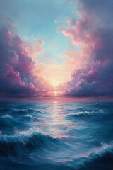 Naklejka premium pastel sky clouds,