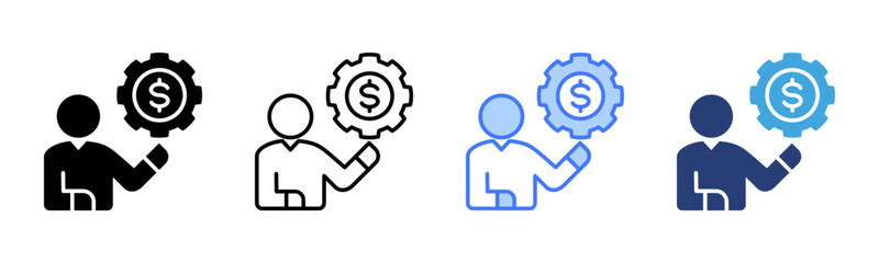 Broker Service icon sheet multiple style collection