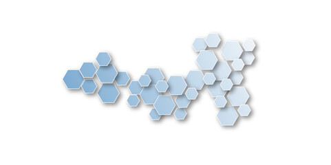Geometric technology honeycomb hexagon medical background. Technology and science wallpaper template. Business vector illustration.