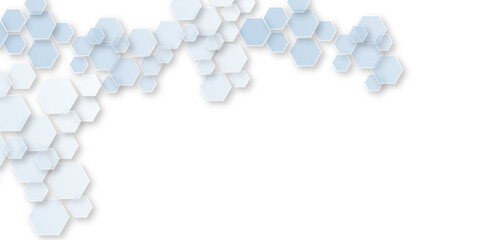 Geometric technology honeycomb hexagon medical background. Technology and science wallpaper template. Business vector illustration.