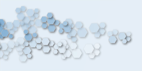 Geometric technology honeycomb hexagon medical background. Technology and science wallpaper template. Business vector illustration.