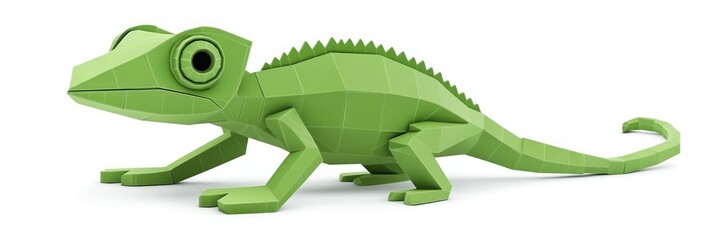 Obraz premium Geometric Chameleon