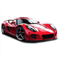 Obraz premium red racing car