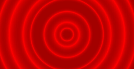 Glowing Red Neon Light Circle Pattern Background. Technology Wallpaper. Futuristic. Abstract Business Banner