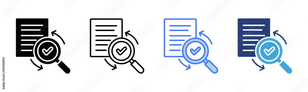 Poster Evaluation icon sheet multiple style collection