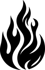 Decorative Ornamental Flame Symbol
