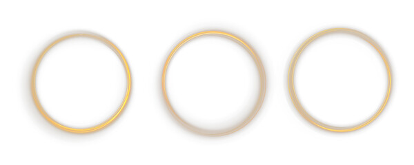 Sparkling stardust ring forms abstract celestial energy frame. Vector gold line flows dynamically like optic fiber twist. Shining arc creates elegant motion for digital design. Glitter dust sparkle