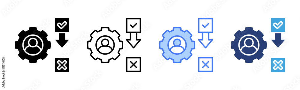 Poster Refinement icon sheet multiple style collection