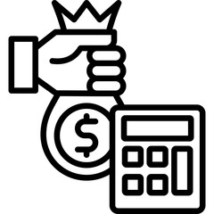 Cost Savings line icon