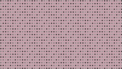 Delicate, repeating geometric pattern of small, light and dark gray diamonds on a mauve background