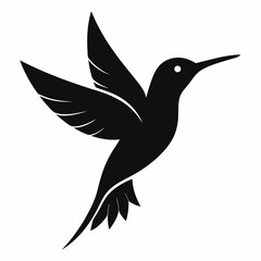Classic Hummingbird Silhouette Logo
