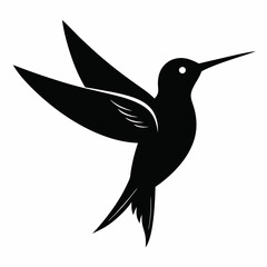 Classic Hummingbird Silhouette Logo