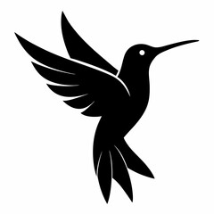 Classic Hummingbird Silhouette Logo