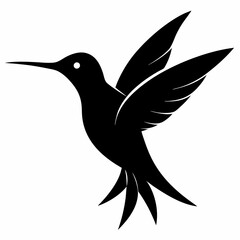 Classic Hummingbird Silhouette Logo