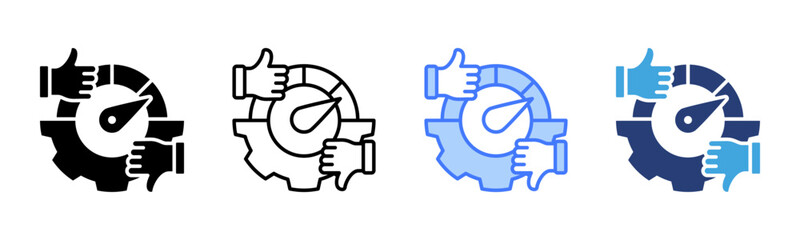 Performance Management icon sheet multiple style collection