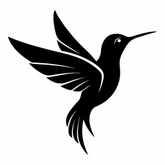 Classic Hummingbird Silhouette Logo