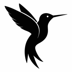 Classic Hummingbird Silhouette Logo