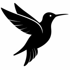 Classic Hummingbird Silhouette Logo