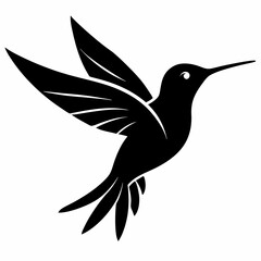 Classic Hummingbird Silhouette Logo