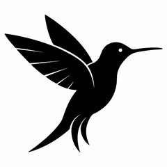 Classic Hummingbird Silhouette Logo