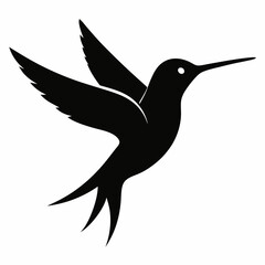 Classic Hummingbird Silhouette Logo