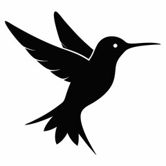 Classic Hummingbird Silhouette Logo