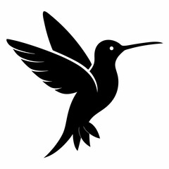 Classic Hummingbird Silhouette Logo