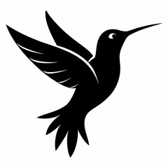 Classic Hummingbird Silhouette Logo