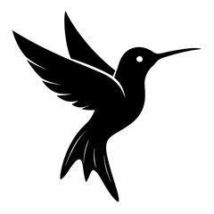 Classic Hummingbird Silhouette Logo
