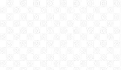 White checkered seamless vector pattern creating a geometric background with squares and subtle decorations for various uses