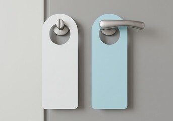 Hotel room service indicators showcasing privacy and availability options