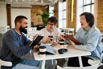 Team collaboration in a modern office setting fosters creativity and engagement among colleagues