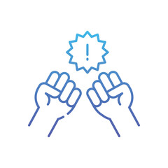 Conflict  Vector icon