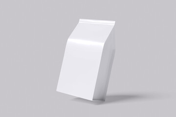 Coffee Package white with grey background color for mockup template
