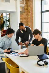 Collaboration and creativity shine in a vibrant workspace with engaged professionals