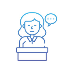 Free Speech Vector icon